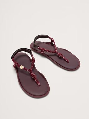 Flówze Flo Monotone Sandals in Bordeaux